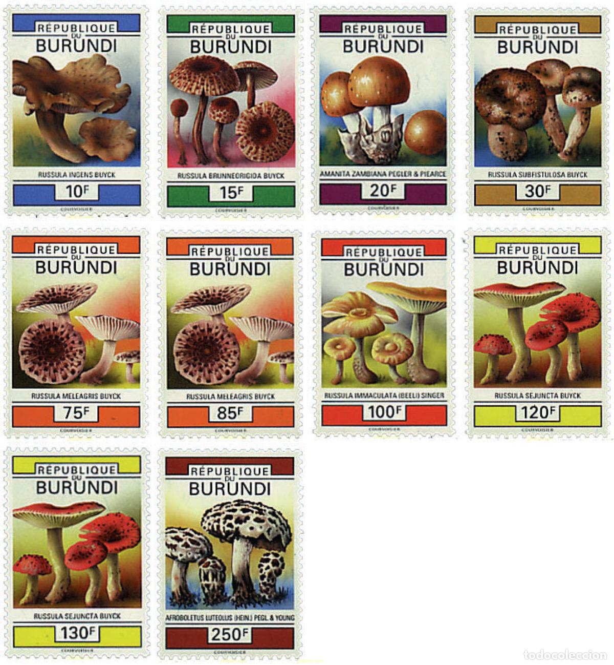Sellos: 35647 MNH BURUNDI 1992 SETAS