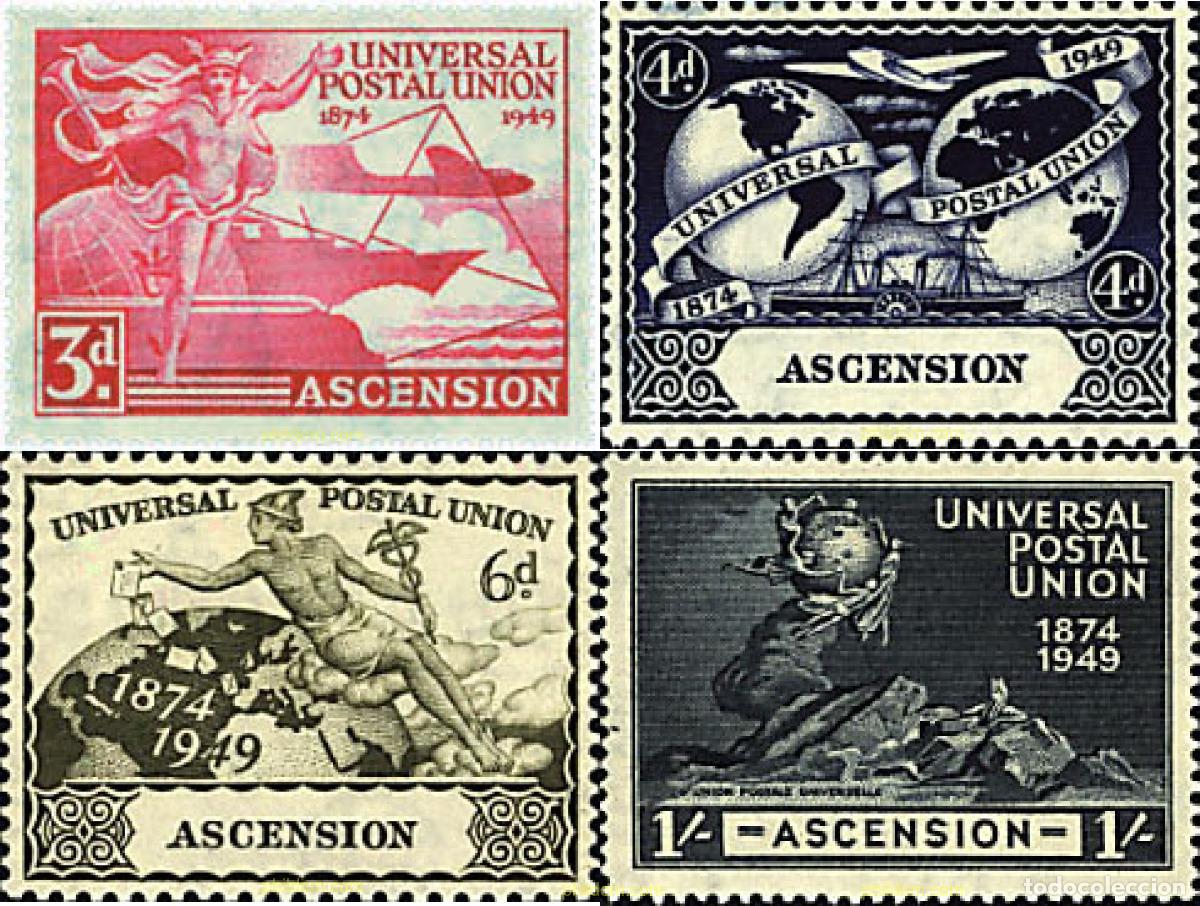 Sellos: 57263 HINGED ASCENSION 1949 75 ANIVERSARIO DE LA UPU