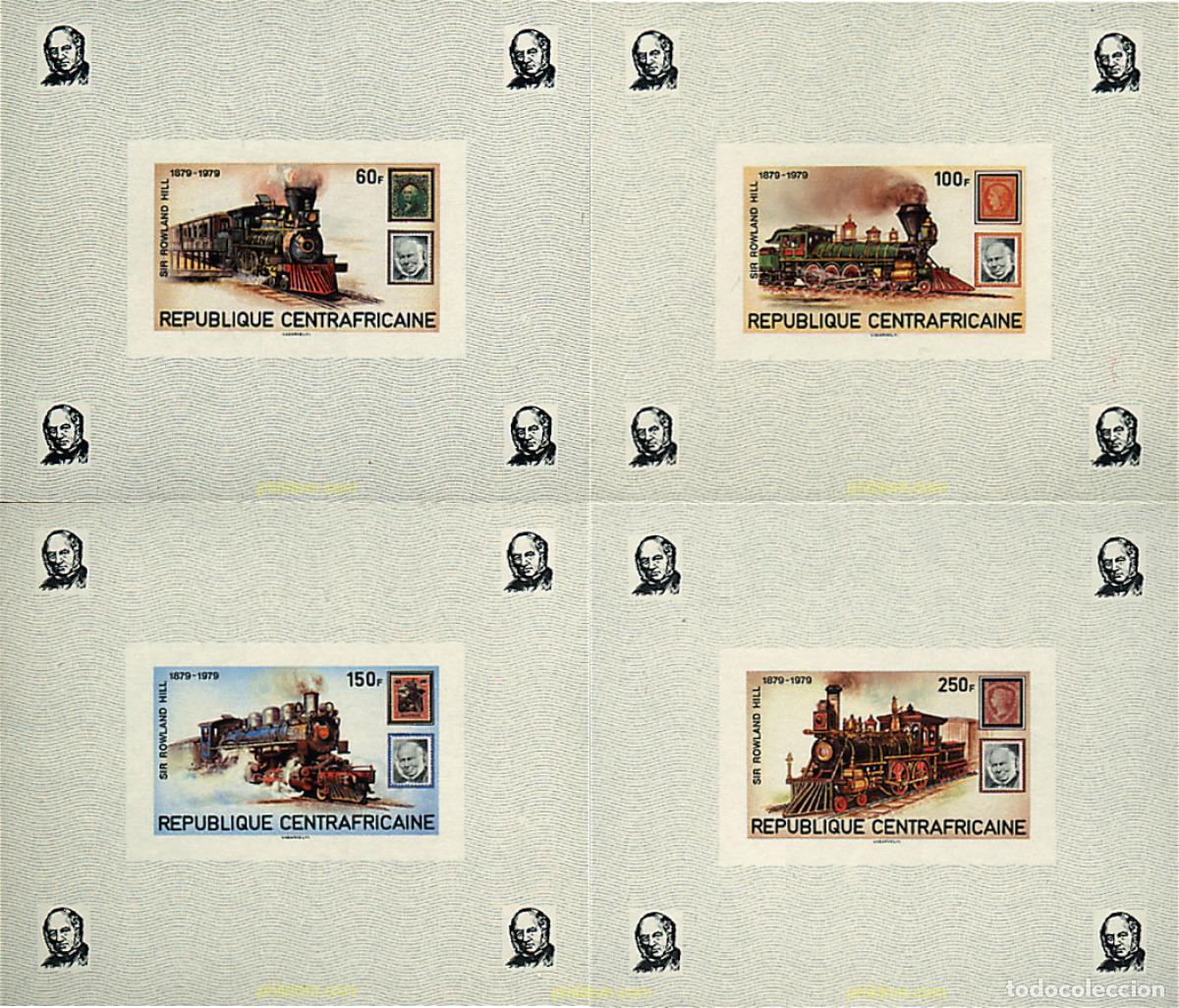 Sellos: 22282 MNH CENTROAFRICANA 1979 CENTENARIO DE LA MUERTE DE SIR ROWLAND HILL