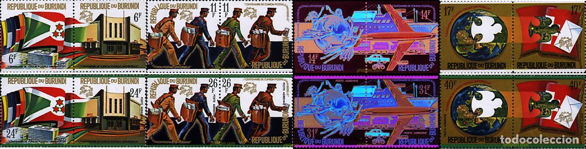 Sellos: 5921 MNH BURUNDI 1974 CENTENARIO DE LA UNION POSTAL UNIVERSAL