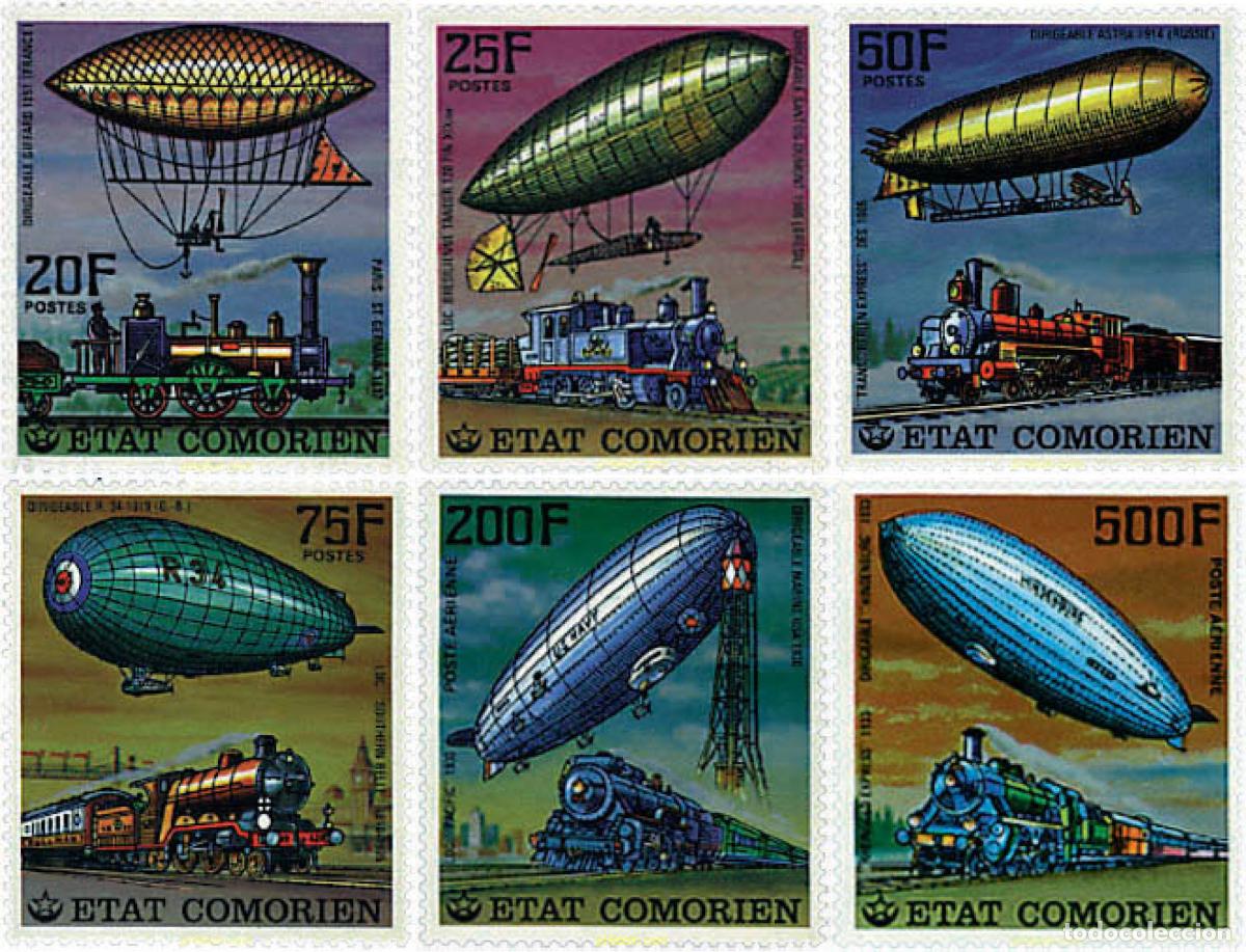 Sellos: 60844 MNH COMORES 1977 MEDIOS DE LOCOMOCION