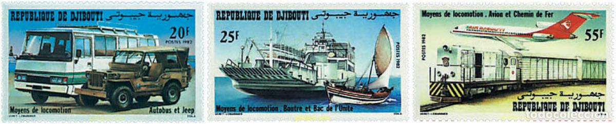 Sellos: 59390 MNH DJIBOUTI 1982 MEDIOS DE TRANSPORTE