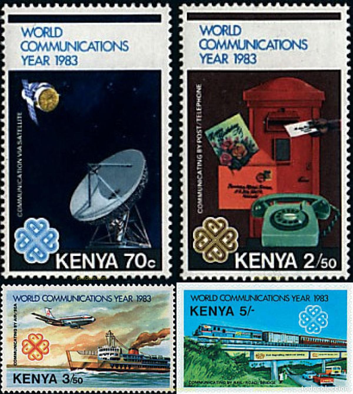 Sellos: 94119 MNH KENIA 1983 A&Ntilde;O MUNDIAL DE LAS COMUNICACIONES