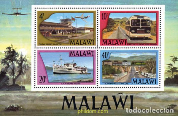 Sellos: 55792 MNH MALAWI 1977 TRANSPORTES