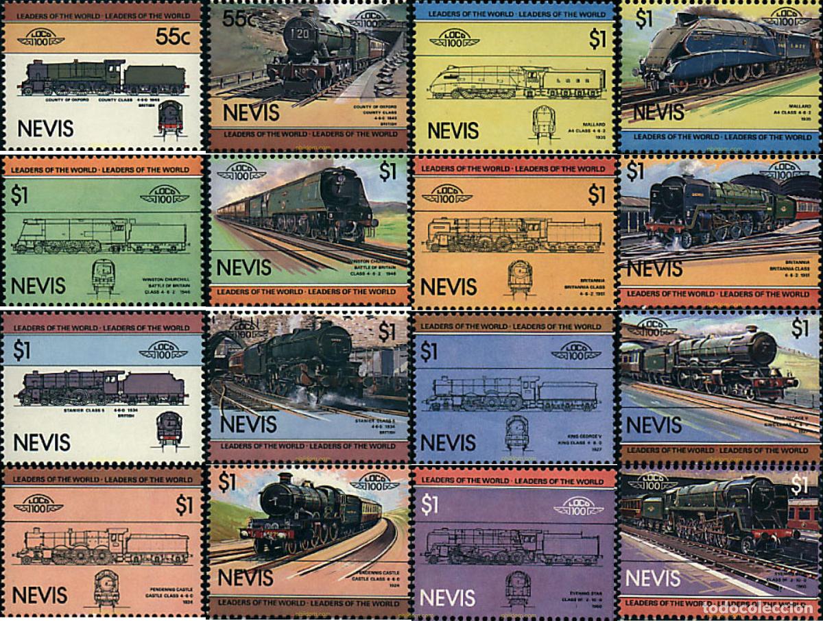 Sellos: 56264 MNH NEVIS 1983 LOCOMOTORAS