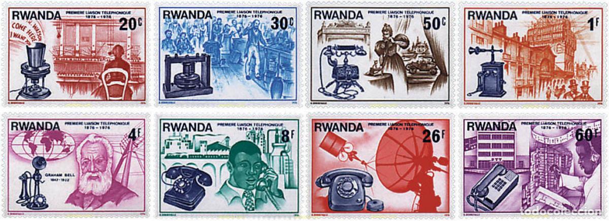 Francobolli: 60455 MNH RUANDA 1976 CENTENARIO DEL PRIMER ENLACE TELEFONICO