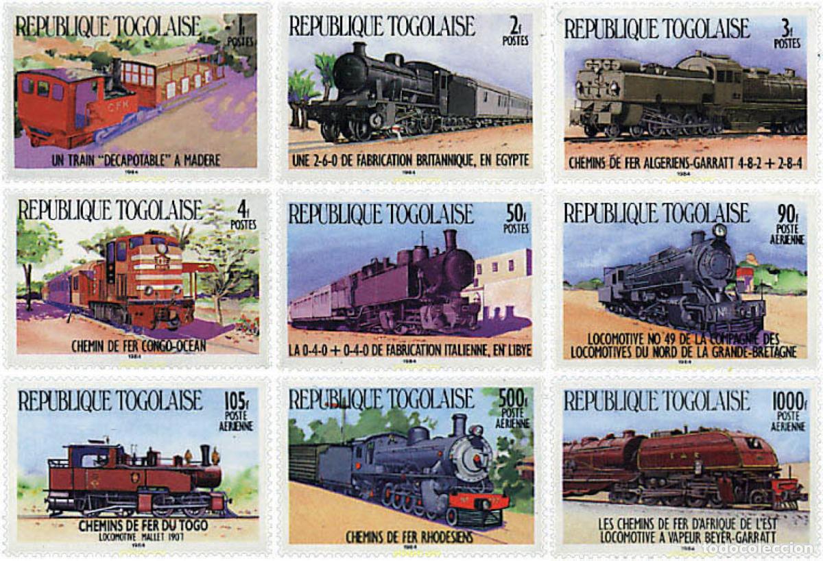Sellos: 59197 MNH TOGO 1984 LOCOMOTORAS