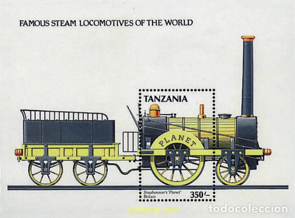 Sellos: 329541 MNH TANZANIA 1989 LOCOMOTORAS DE VAPOR