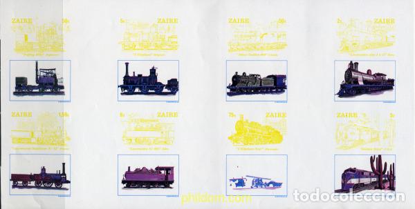 Sellos: 254145 MNH ZAIRE 1980 LOCOMOTORAS