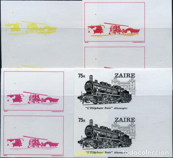 Sellos: 254169 MNH ZAIRE 1980 LOCOMOTORAS