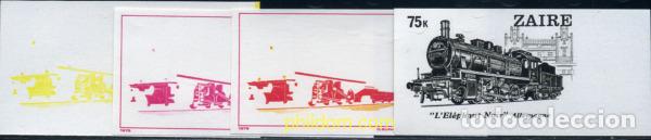Sellos: 254173 MNH ZAIRE 1980 LOCOMOTORAS