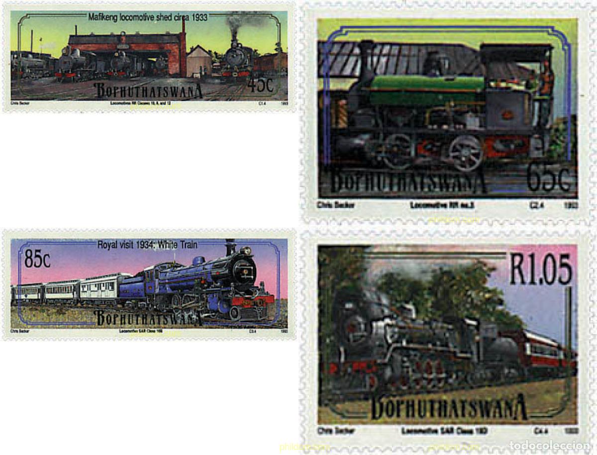Sellos: 57957 MNH BOPHUTHATSWANA 1993 LOCOMOTORAS