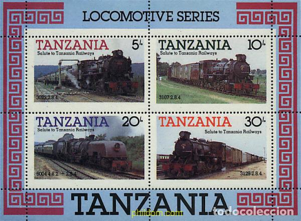 Sellos: 59104 MNH TANZANIA 1985 LOCOMOTORAS