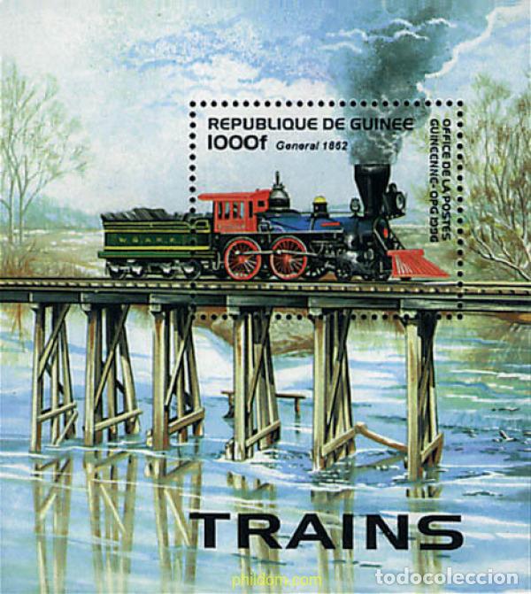 Sellos: 58417 MNH GUINEA 1996 LOCOMOTORAS