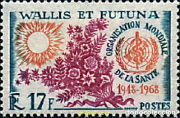 Sellos: 88722 MNH WALLIS Y FUTUNA 1968 20 ANIVERSARIO DE LA OMS