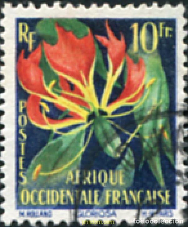 Sellos: 667797 USED AFRICA OCCIDENTAL FRANCESA 1958 FLORA