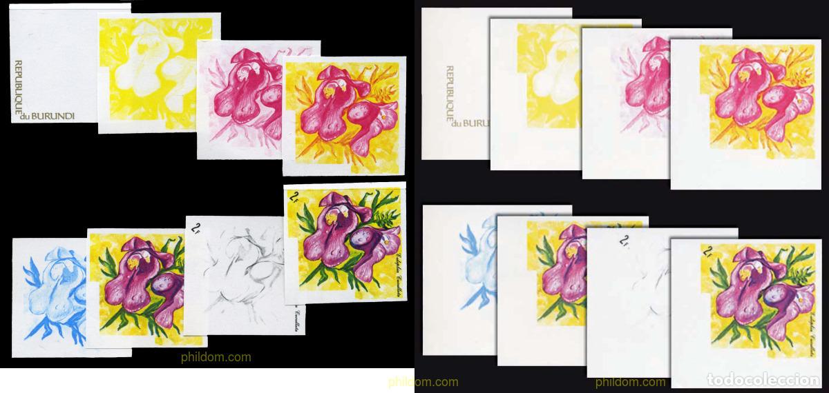 Sellos: 204405 MNH BURUNDI 1972 ORQUIDEAS AFRICANAS