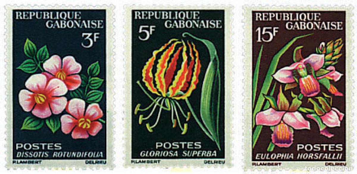 Sellos: 90883 MNH GABON 1964 FLORES