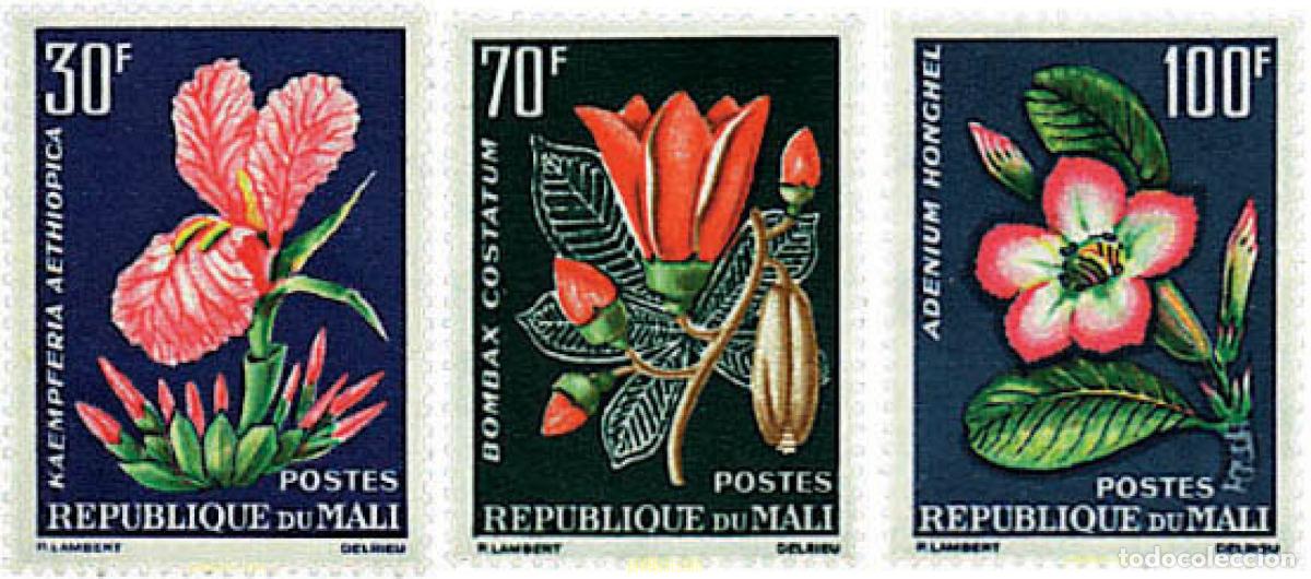 Sellos: 221963 HINGED MALI 1963 FLORES TROPICALES