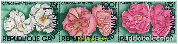 Sellos: 4972 MNH GABON 1982 EVOLUCION DIARIA DEL COLOR DE LAS FLORES