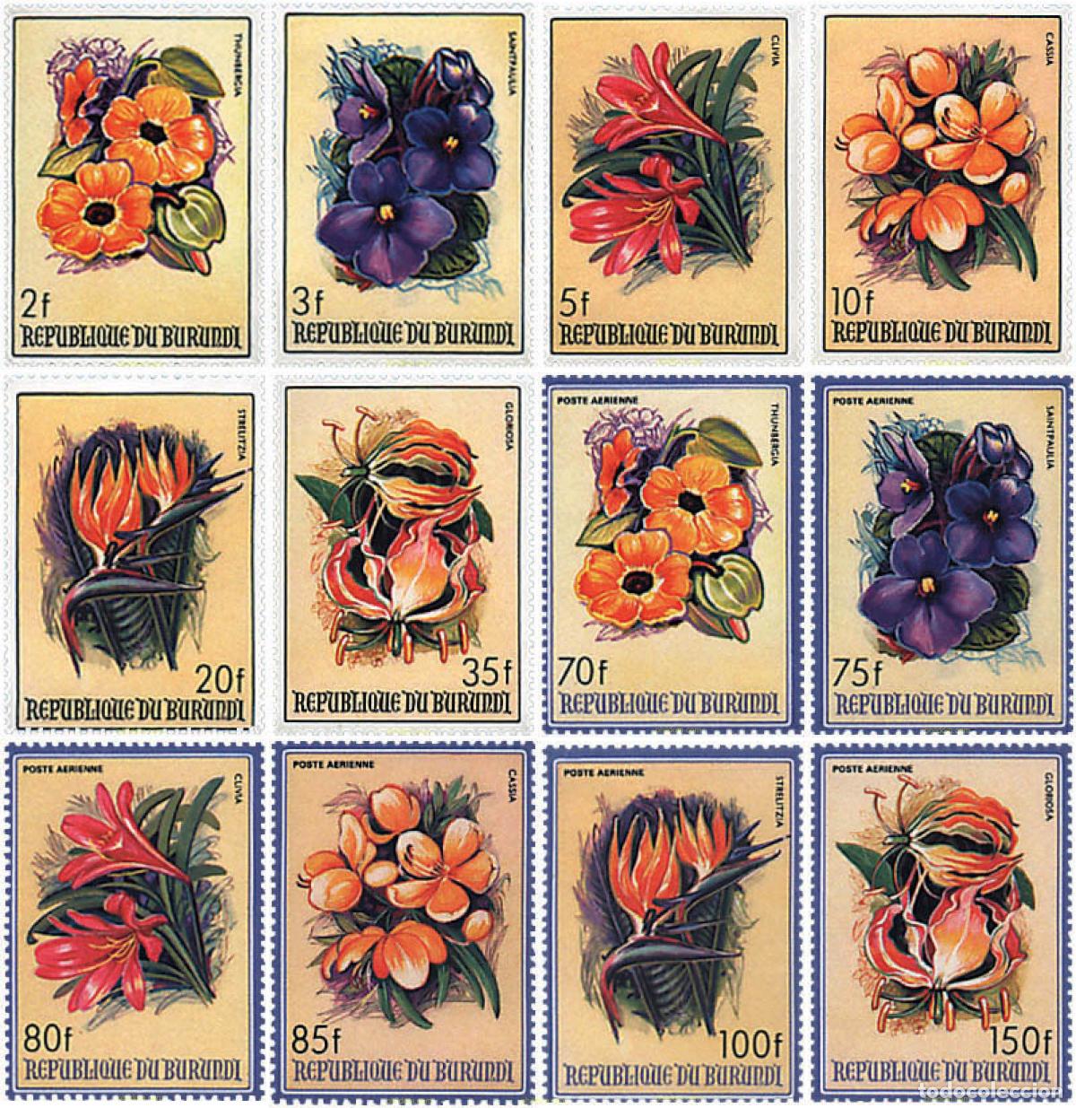 Sellos: 97881 MNH BURUNDI 1986 FLORES AFRICANAS