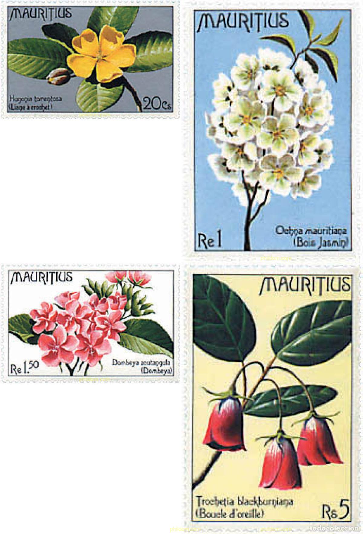 Sellos: 95527 MNH MAURICIO 1977 FLORES