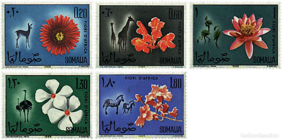 Sellos: 93635 MNH SOMALIA 1965 FAUNA Y FLORA DE AFRICA