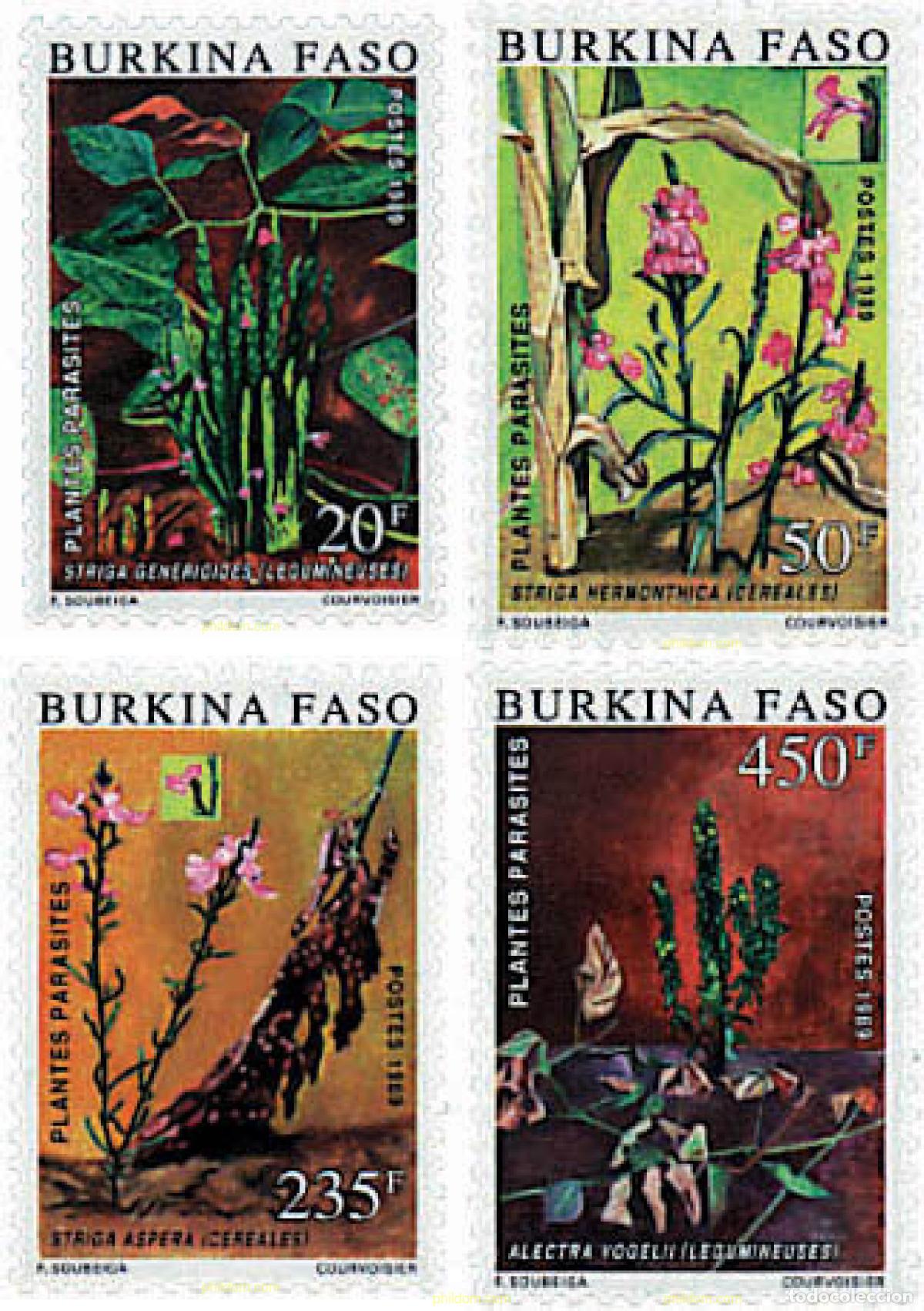 Sellos: 81935 MNH BURKINA FASO 1989 PLANTAS PARASITAS