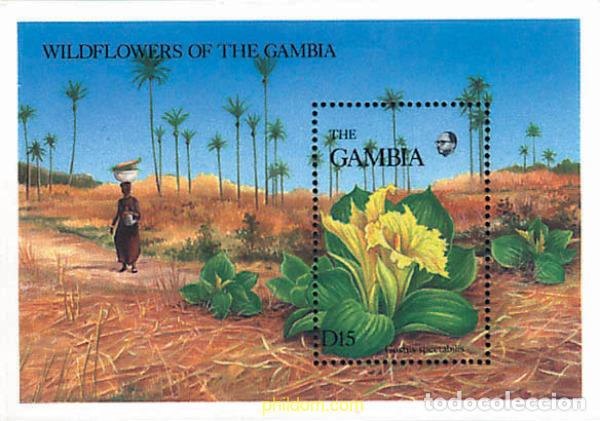 Sellos: 316771 MNH GAMBIA 1987 FLORES DE LA RESERVA NATURAL DE ABUKO