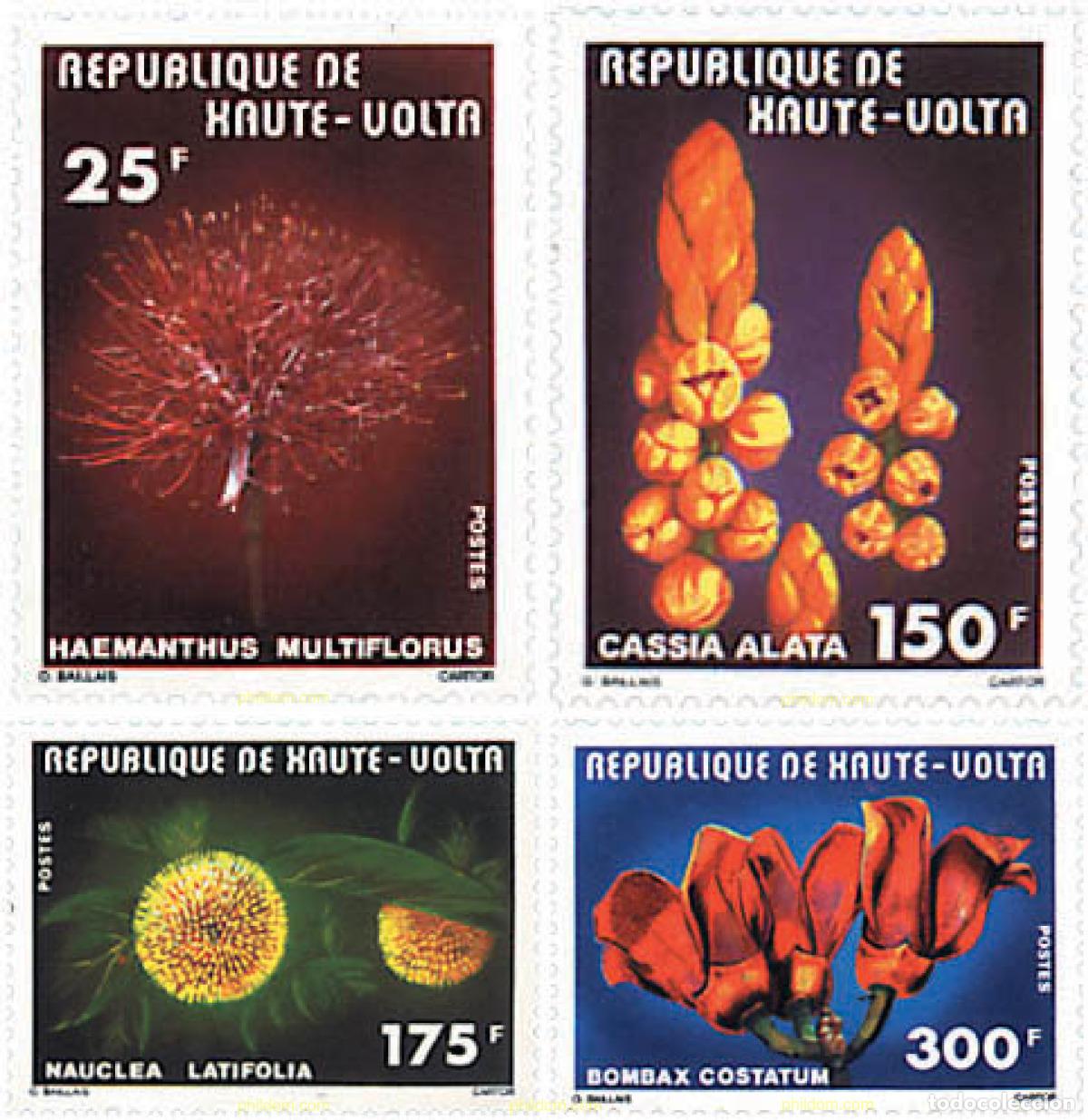 Sellos: 78967 MNH ALTO VOLTA 1977 FLORES