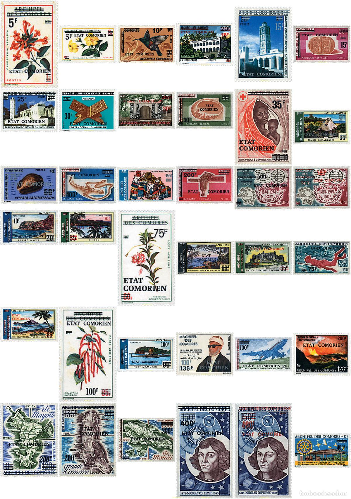Sellos: 96577 MNH COMORES 1975 MOTIVOS VARIOS