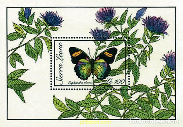 Sellos: 361972 MNH SIERRA LEONA 1989 MARIPOSAS