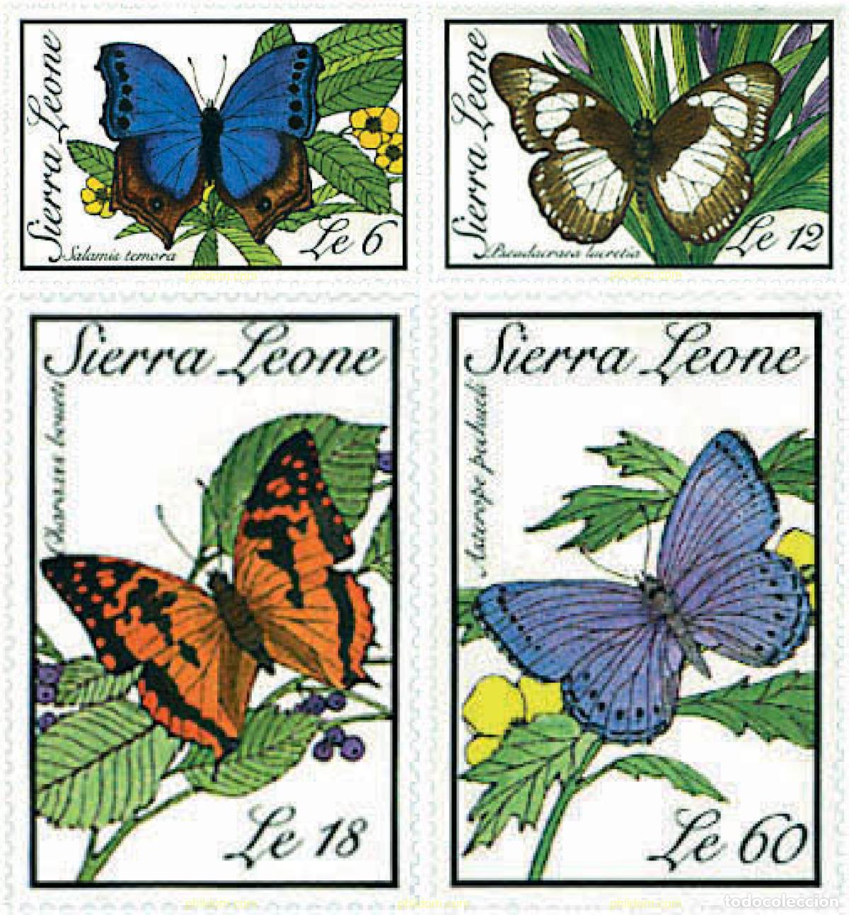 Sellos: 294670 MNH SIERRA LEONA 1989 MARIPOSAS