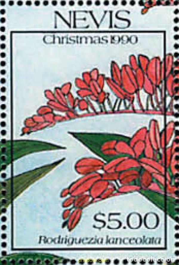 Sellos: 153868 MNH NEVIS 1990 NAVIDAD. ORQUIDEAS