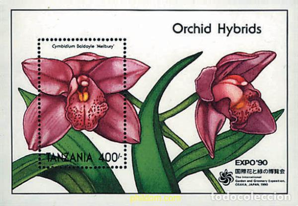 Sellos: 365246 MNH TANZANIA 1990 EXPO 90. EXPOSICION UNIVERSAL DE JARDINES Y ESPACIOS VERDES DE OSAKA. ORQU
