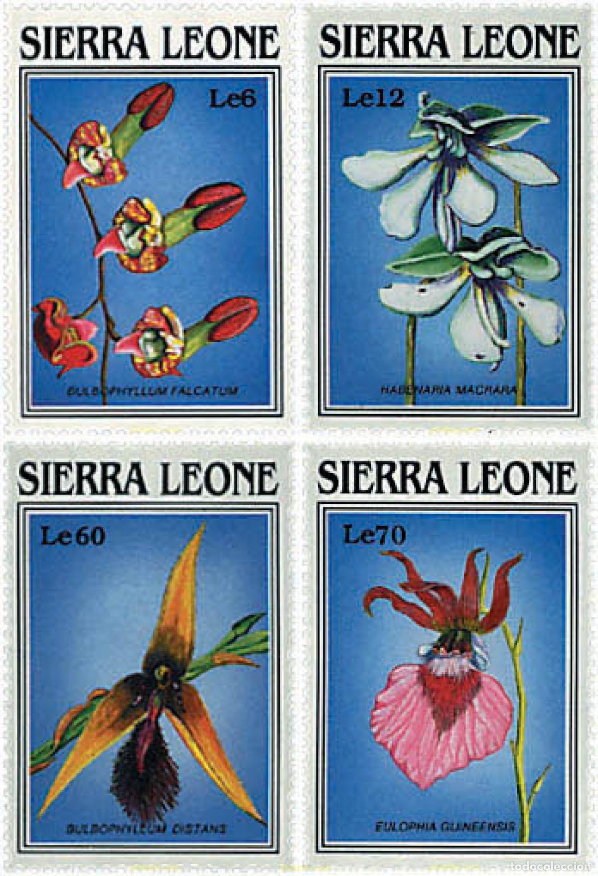 Sellos: 294667 MNH SIERRA LEONA 1989 ORQUIDEAS