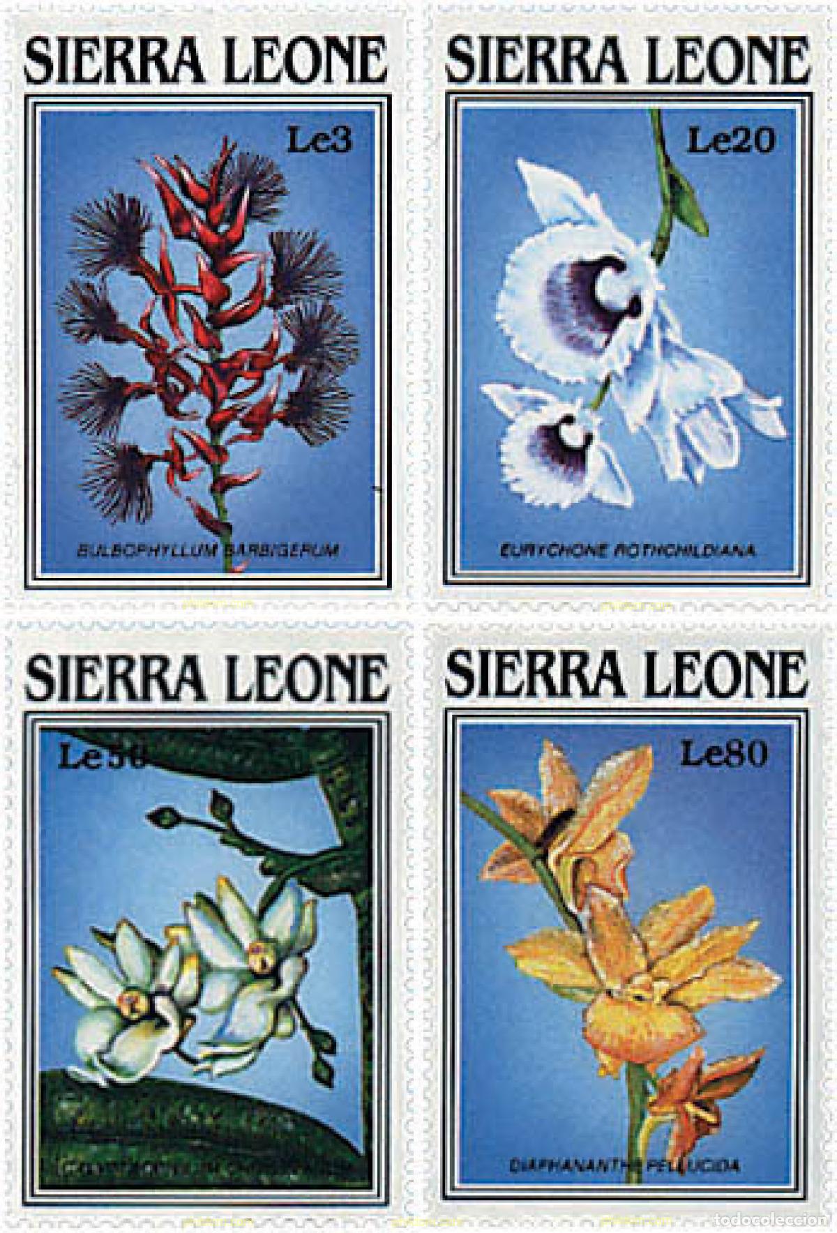 Sellos: 294671 MNH SIERRA LEONA 1989 ORQUIDEAS