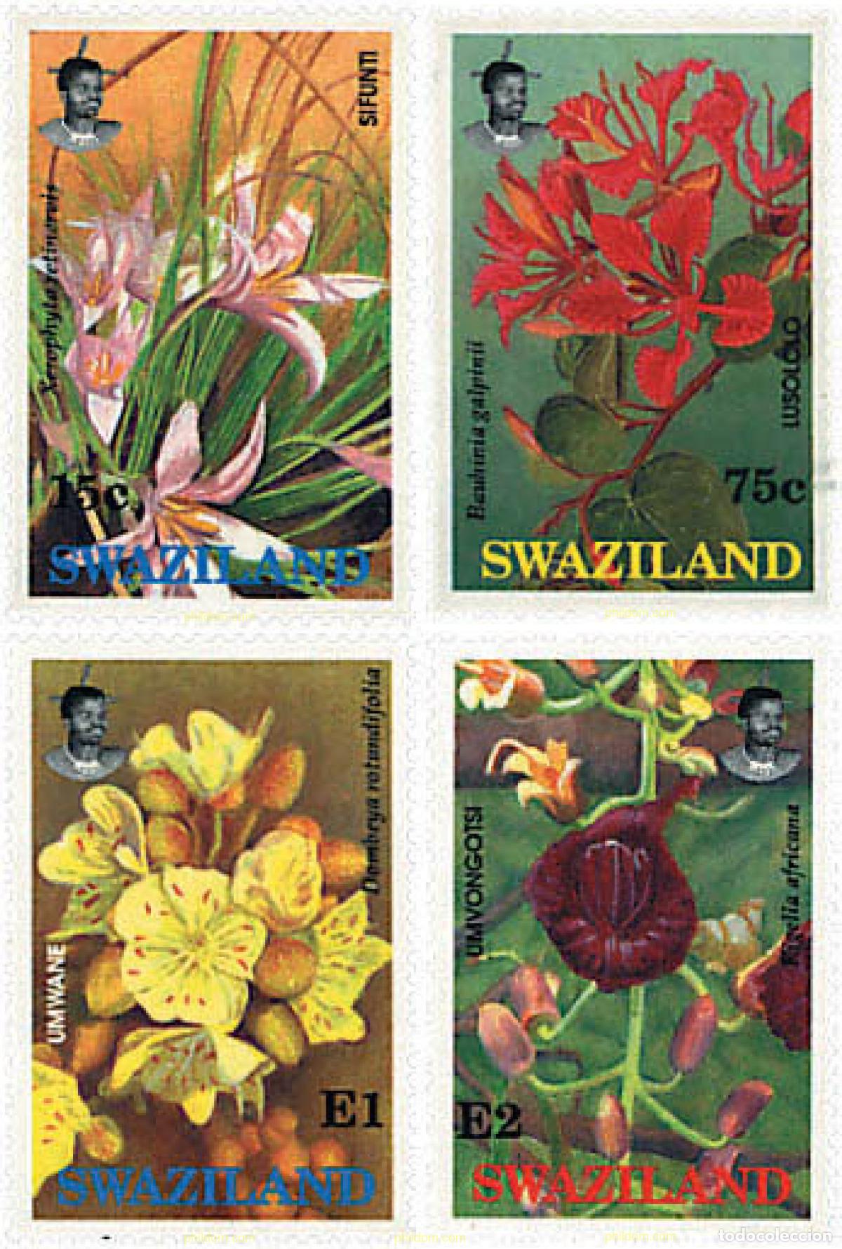 Sellos: 93821 MNH SWAZILANDIA 1991 FLORES