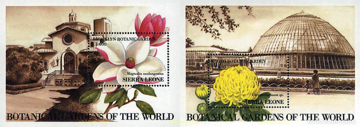 Sellos: 302764 MNH SIERRA LEONA 1991 JARDINES BOTANICOS DEL MUNDO