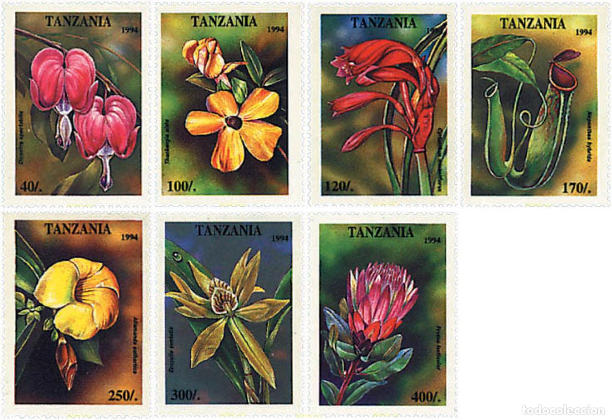 Sellos: 92181 MNH TANZANIA 1994 FLORES TROPICALES