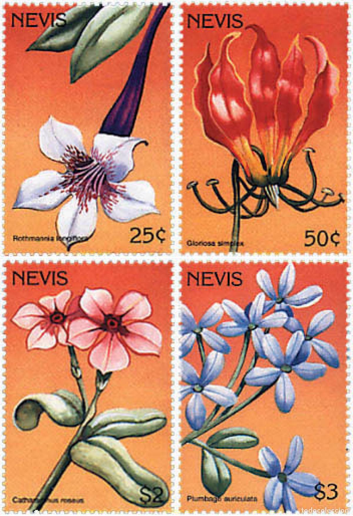 Sellos: 94601 MNH NEVIS 1996 FLORES DEL MUNDO