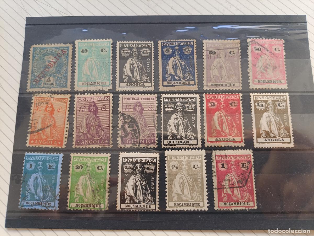Sellos: Colonias portuguesas en Africa. 17 sellos antiguos