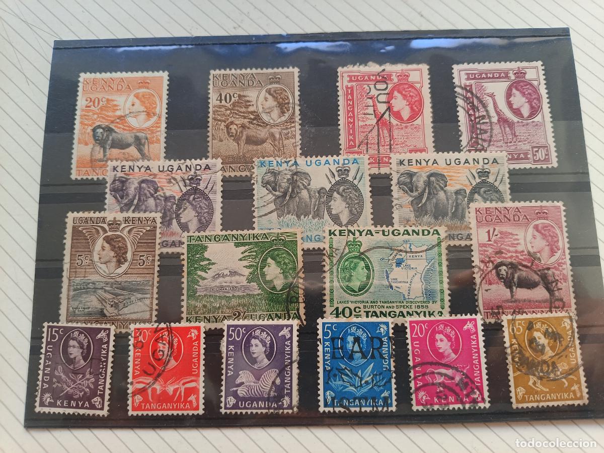 Sellos: Kenya y Uganda. Lote de sellos antiguos coloniales