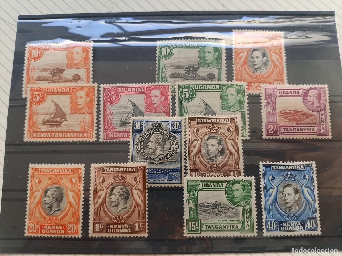 Briefmarken: Kenya, Uganda y Tanganyika. Lote de sellos nuevos