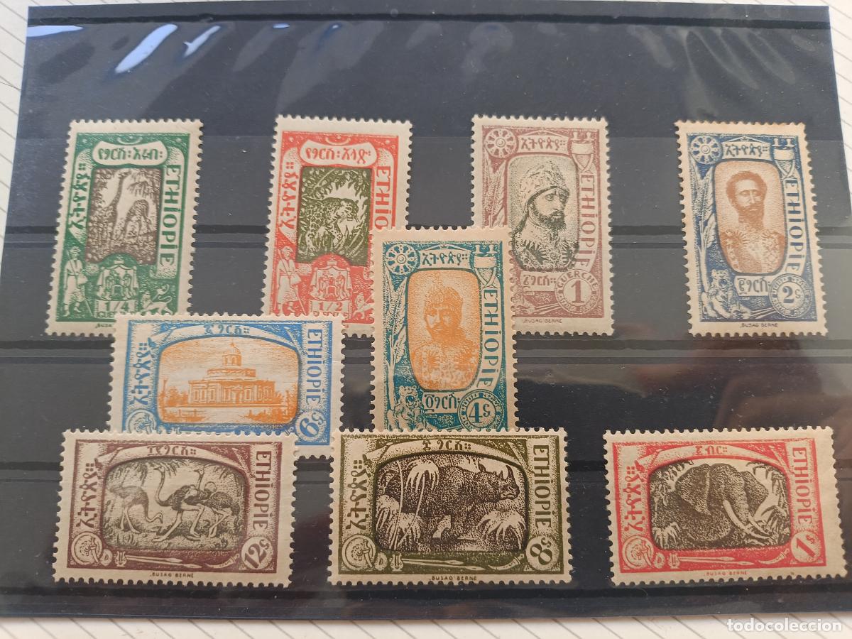 Briefmarken: Etiop&iacute;a. Etiophie, Ethiopia. Lote de sellos antiguos