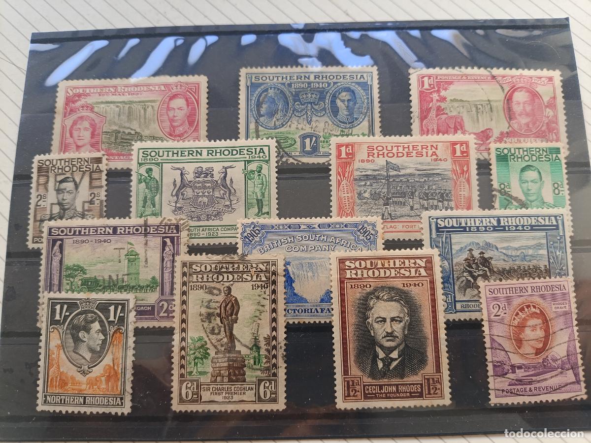 Francobolli: Southern Rhodesia. Lote de sellos antiguos