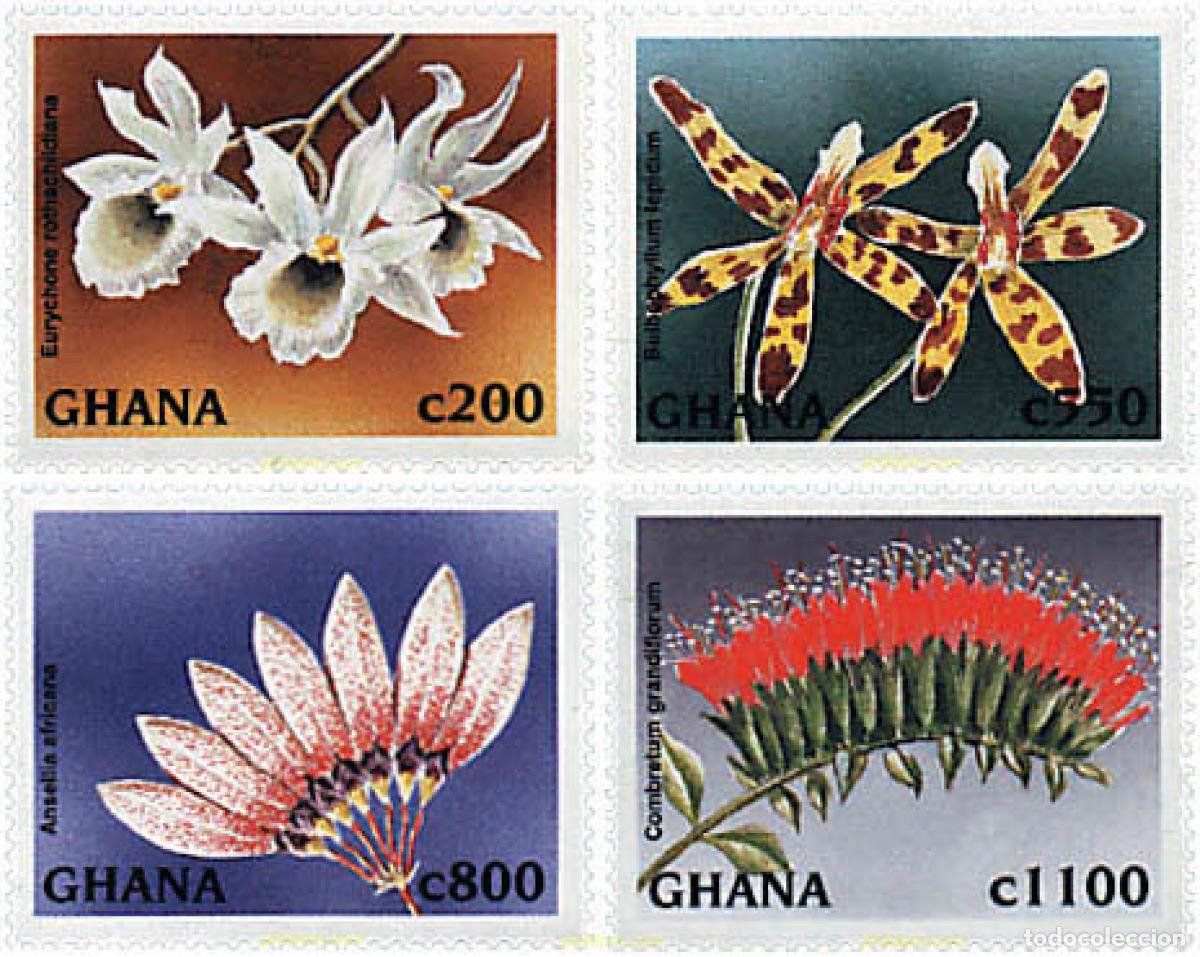 Selos: 99026 MNH GHANA 1997 FLORES DEL MUNDO