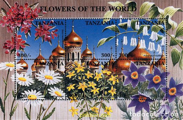 Selos: 589474 MNH TANZANIA 1997 FLORES DEL MUNDO