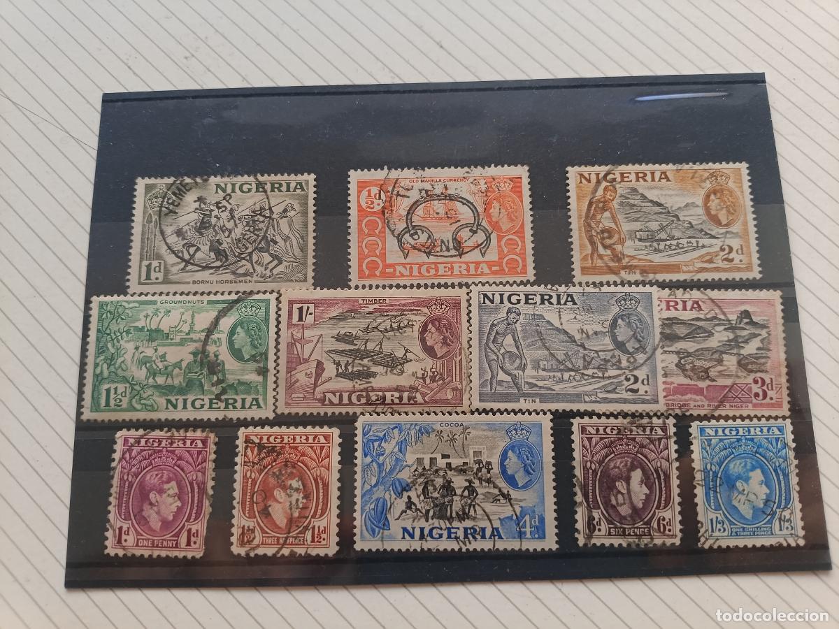 Sellos: Nigeria. Lote de sellos antiguos