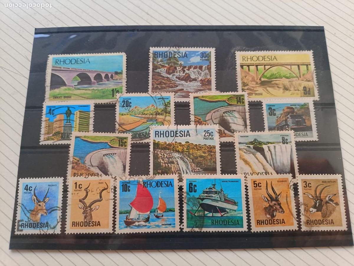 Sellos: Rhodesia. Lote de sellos